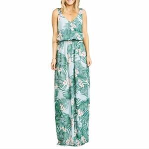 NWT Show Me Your Mumu Kendall Maxi Dress Small Tropical Vacation Beach